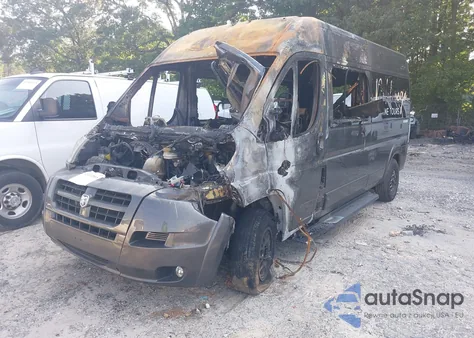 2015 Ram Promaster 2500 Window Van High Roof из США, поврежденный, VIN 3C6TRVPG4FE508692